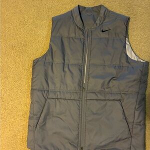 Nike Men's Gray Reversible Puffer Vest